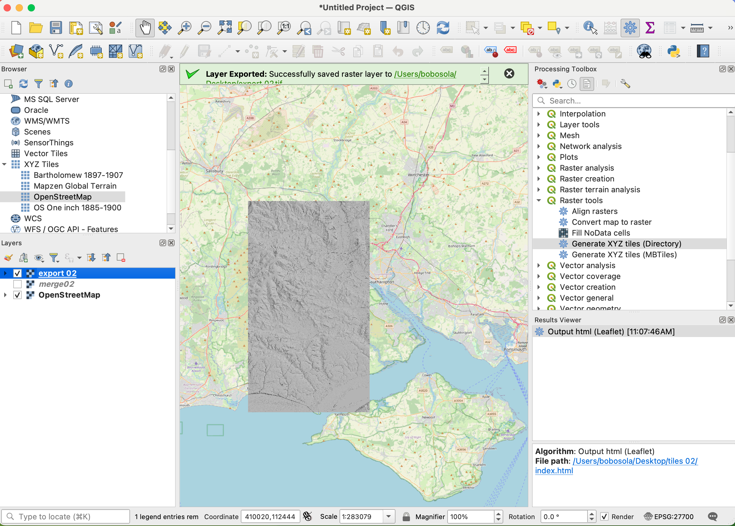 QGIS sanity check